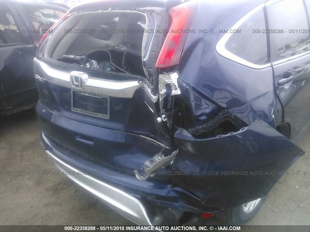 2HKRM4H70GH626326 - 2016 HONDA CR-V EXL Dark Blue photo 6