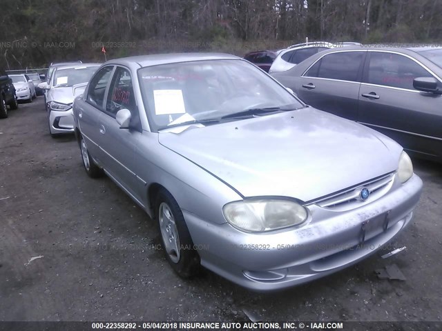 KNAFB121215065417 - 2001 KIA SEPHIA LS SILVER photo 1