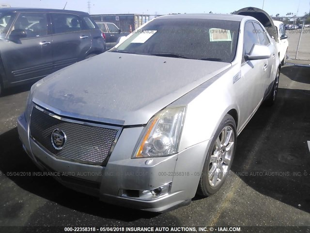 1G6DP57V280123101 - 2008 CADILLAC CTS HI FEATURE V6 SILVER photo 2