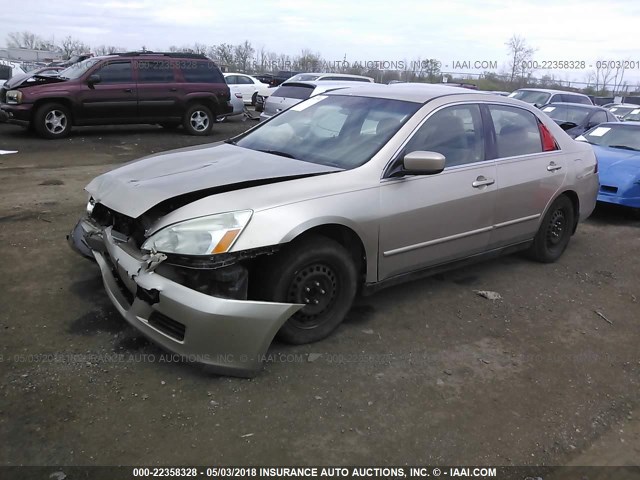 1HGCM56446A148486 - 2006 HONDA ACCORD LX GOLD photo 2