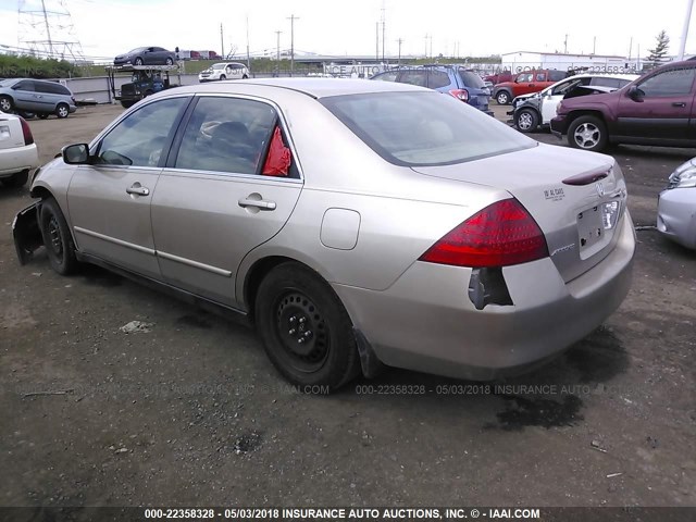 1HGCM56446A148486 - 2006 HONDA ACCORD LX GOLD photo 3