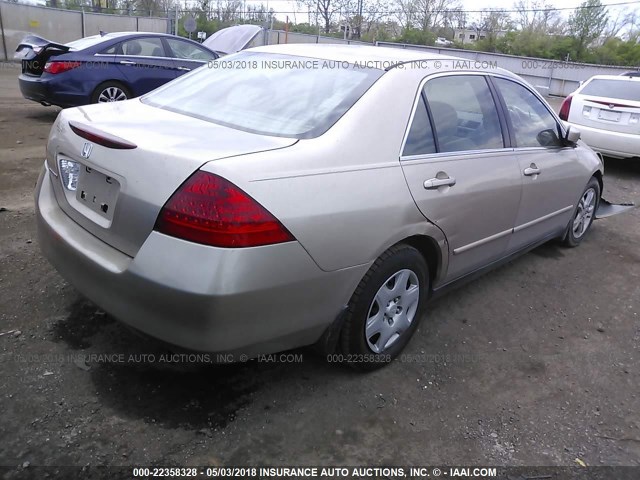 1HGCM56446A148486 - 2006 HONDA ACCORD LX GOLD photo 4