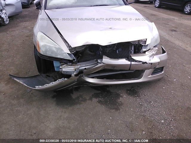 1HGCM56446A148486 - 2006 HONDA ACCORD LX GOLD photo 6