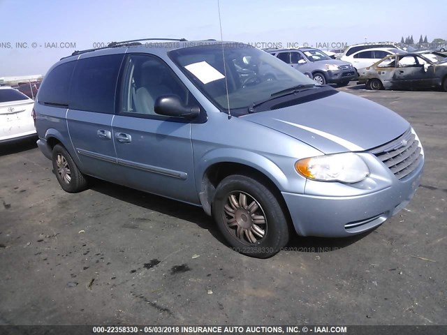 2A8GP54L66R714122 - 2006 CHRYSLER TOWN & COUNTRY TOURING BLUE photo 1
