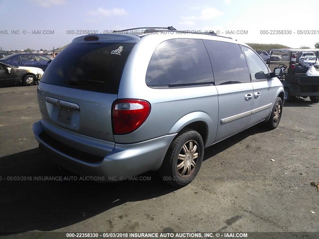 2A8GP54L66R714122 - 2006 CHRYSLER TOWN & COUNTRY TOURING BLUE photo 4