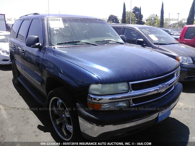 1GNEC13T63R239908 - 2003 CHEVROLET TAHOE C1500 Dark Blue photo 1