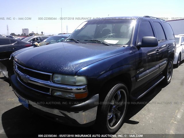 1GNEC13T63R239908 - 2003 CHEVROLET TAHOE C1500 Dark Blue photo 2