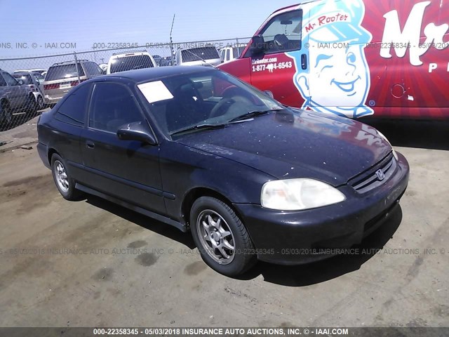 1HGEJ7223XL050881 - 1999 HONDA CIVIC HX BLACK photo 1