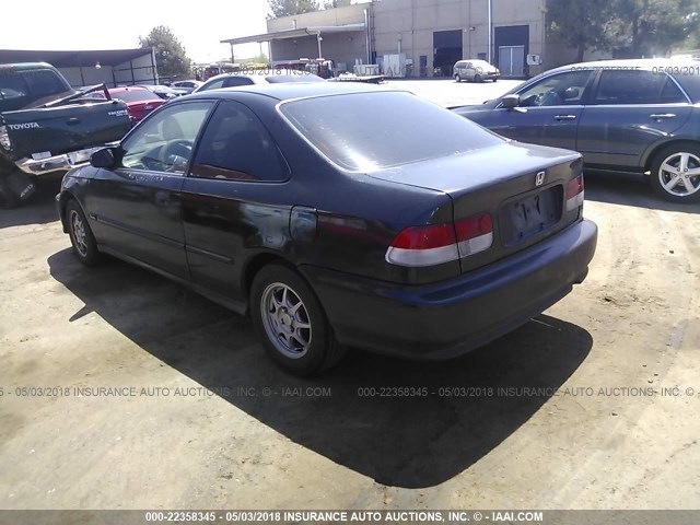 1HGEJ7223XL050881 - 1999 HONDA CIVIC HX BLACK photo 3