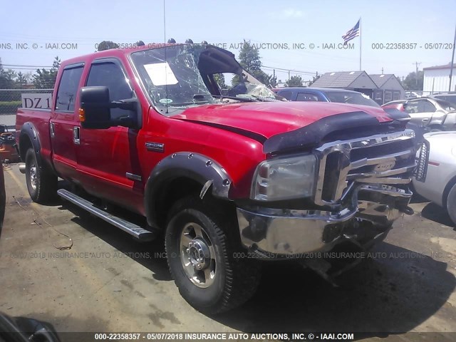 1FTSW21P16EC29202 - 2006 FORD F250 SUPER DUTY RED photo 1