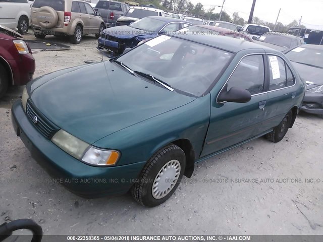 3N1AB41D4VL012995 - 1997 NISSAN SENTRA XE/GXE GREEN photo 2