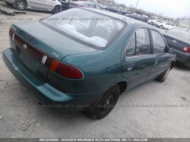 3N1AB41D4VL012995 - 1997 NISSAN SENTRA XE/GXE GREEN photo 4