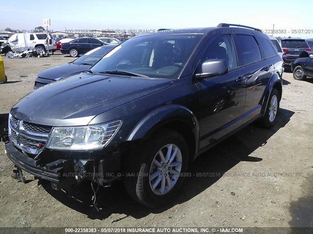 3C4PDCBB3ET230662 - 2014 DODGE JOURNEY SXT GOLD photo 2