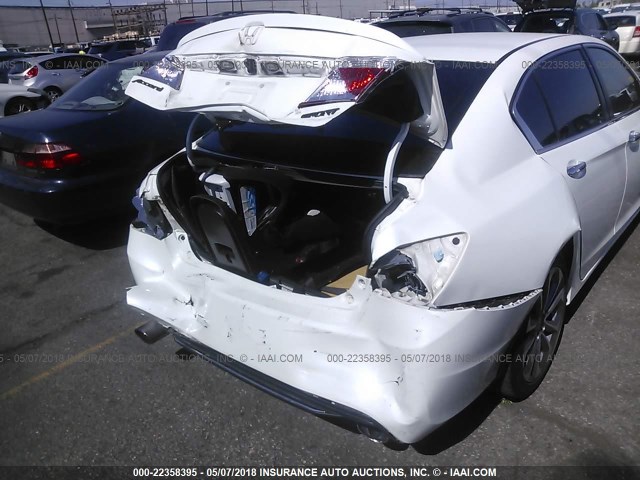 1HGCR2F55DA206580 - 2013 HONDA ACCORD SPORT თეთრი ფოტო 6