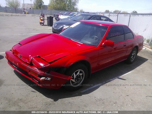 JHMBA4121KC010405 - 1989 HONDA PRELUDE 2.0S RED photo 2