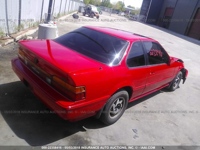 JHMBA4121KC010405 - 1989 HONDA PRELUDE 2.0S RED photo 4