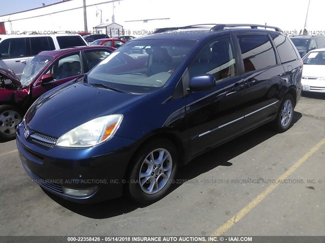 5TDZA22C84S083493 - 2004 TOYOTA SIENNA XLE/XLE LIMITED Dark Blue photo 2