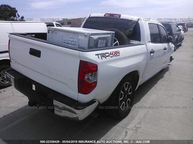 5TFDY5F14FX422912 - 2015 TOYOTA Tundra CREWMAX SR5/TRD PRO WHITE photo 4