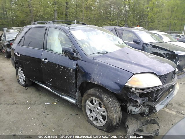 2HNYD18954H515698 - 2004 ACURA MDX TOURING BLUE photo 1