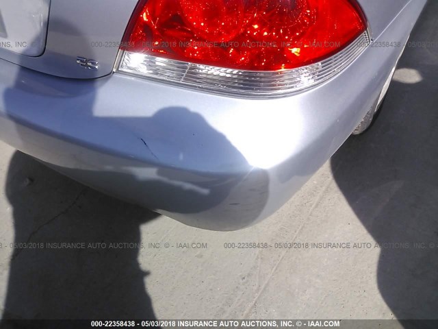 JA3AJ26E55U030643 - 2005 MITSUBISHI LANCER ES SILVER photo 6