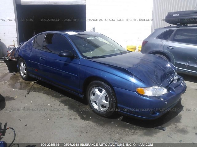 2G1WX12K539165121 - 2003 CHEVROLET MONTE CARLO SS ლურჯი ფოტო 1