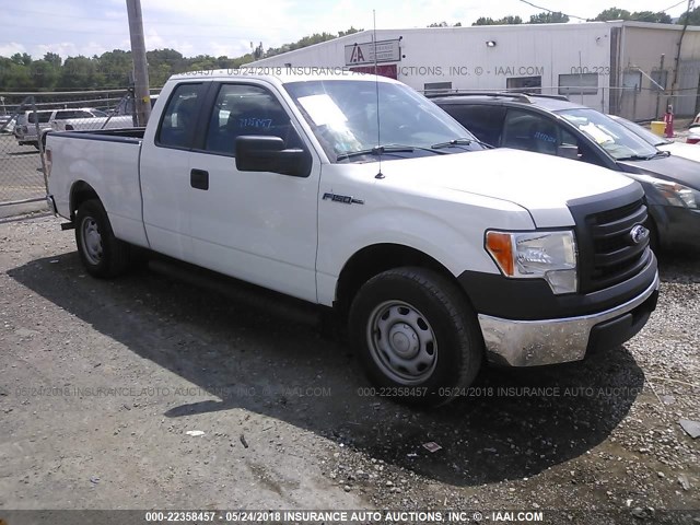 1FTFX1CF8DFC73105 - 2013 FORD F150 SUPER CAB WHITE photo 1