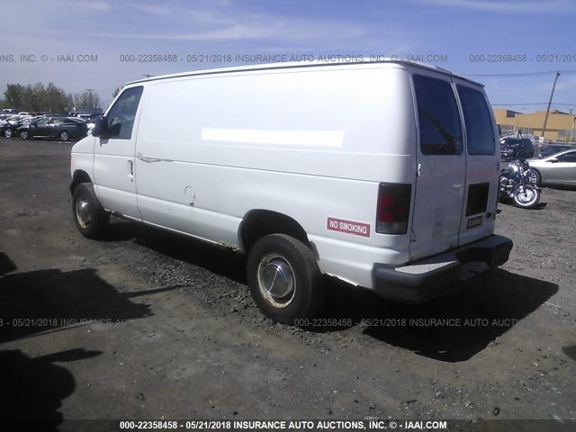 1FTNE24L14HA22829 - 2004 FORD ECONOLINE E250 VAN WHITE photo 3