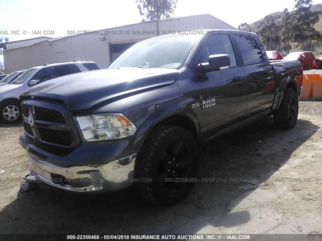 1C6RR6LT0FS675440 - 2015 RAM 1500 SLT GRAY photo 2