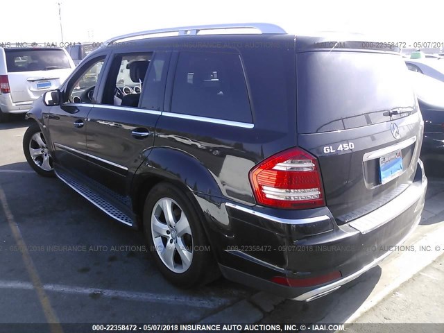 4JGBF7BE4AA557090 - 2010 MERCEDES-BENZ GL 450 4MATIC BLACK photo 3