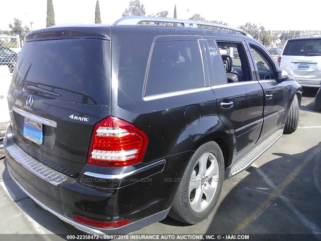 4JGBF7BE4AA557090 - 2010 MERCEDES-BENZ GL 450 4MATIC BLACK photo 4