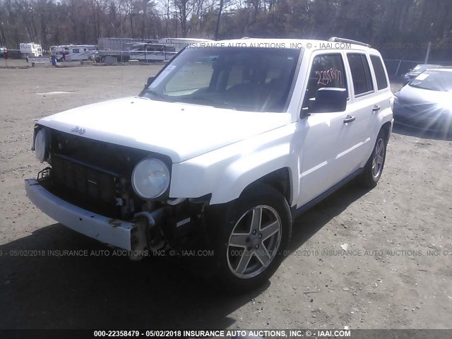 1J8FF28W67D356803 - 2007 JEEP PATRIOT SPORT WHITE photo 2