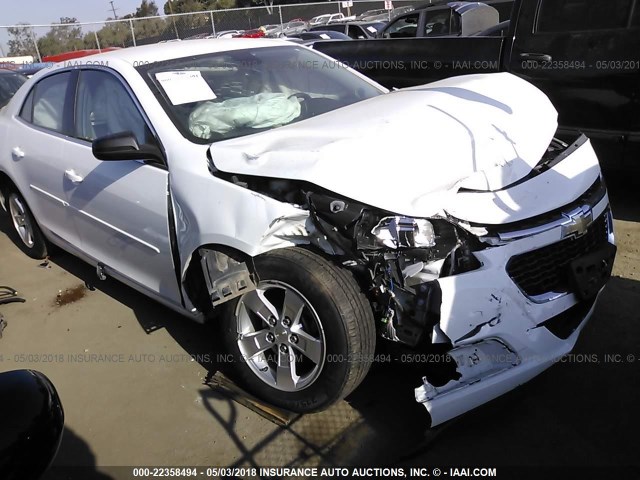 1G11A5SL5FU125219 - 2015 CHEVROLET MALIBU LS WHITE photo 1