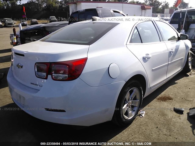 1G11A5SL5FU125219 - 2015 CHEVROLET MALIBU LS WHITE photo 4