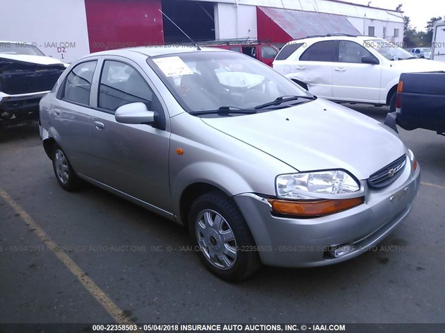 KL1TJ52624B265545 - 2004 CHEVROLET AVEO LS SILVER photo 1