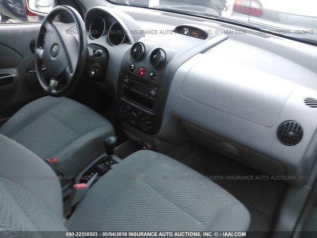 KL1TJ52624B265545 - 2004 CHEVROLET AVEO LS SILVER photo 5