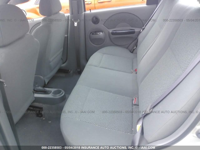 KL1TJ52624B265545 - 2004 CHEVROLET AVEO LS SILVER photo 8