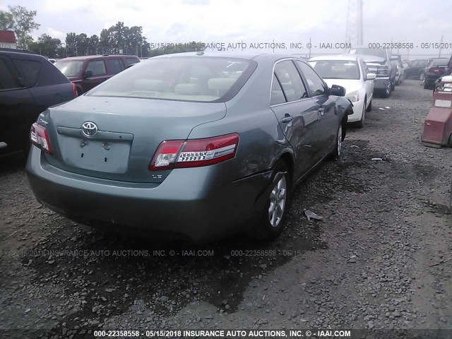 4T1BF3EK1BU638882 - 2011 TOYOTA CAMRY SE/LE/XLE GREEN photo 4