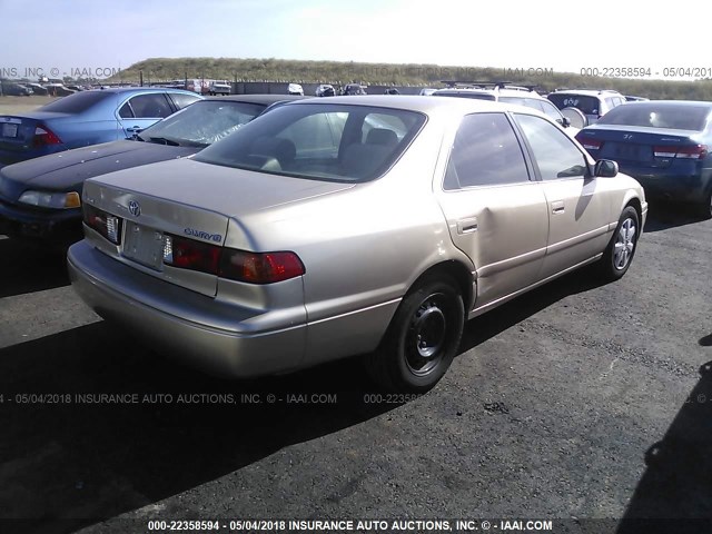 JT2BG22K610552031 - 2001 TOYOTA CAMRY CE/LE/XLE GOLD photo 4