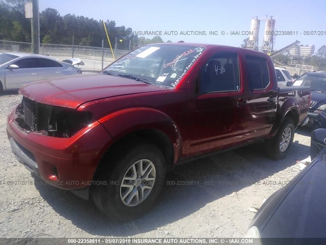 1N6AD0ER8EN759969 - 2014 NISSAN FRONTIER S/SV/SL/PRO-4X RED photo 2