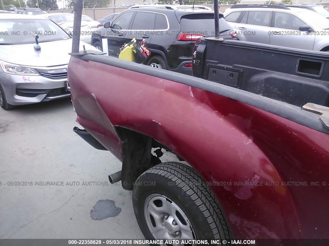 5TETX22N96Z207587 - 2006 TOYOTA TACOMA ACCESS CAB RED photo 6