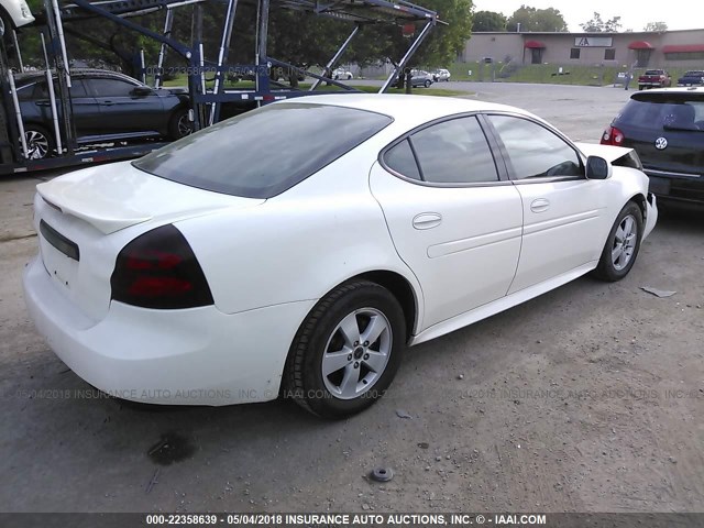 2G2WP522451343704 - 2005 PONTIAC GRAND PRIX WHITE photo 4