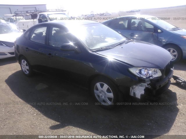 KMHDU46D39U608104 - 2009 HYUNDAI ELANTRA GLS/SE BLACK photo 1