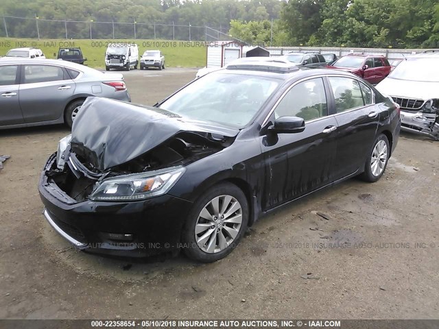 1HGCR2F85FA257851 - 2015 HONDA ACCORD EXL BLACK photo 2