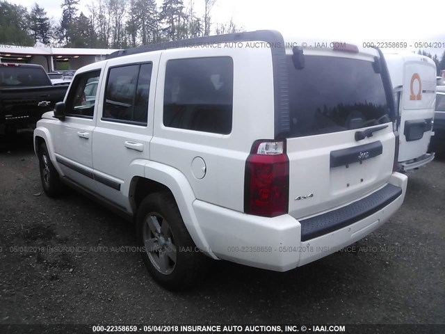 1J8HG48K48C124772 - 2008 JEEP COMMANDER SPORT თეთრი ფოტო 3
