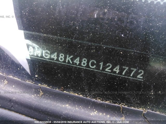 1J8HG48K48C124772 - 2008 JEEP COMMANDER SPORT თეთრი ფოტო 9