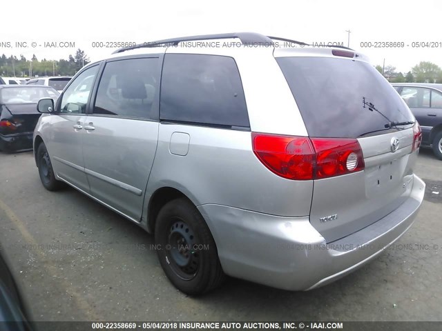 5TDZA23C66S493503 - 2006 TOYOTA SIENNA CE/LE SILVER photo 3