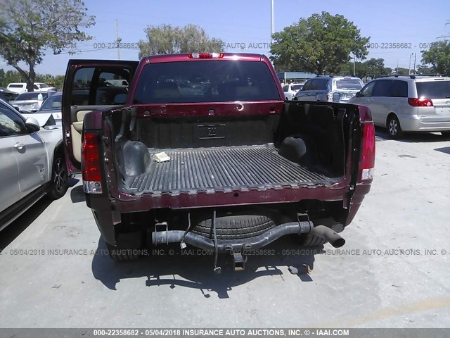 3GTEC032X9G220121 - 2009 GMC SIERRA C1500 DENALI MAROON photo 6