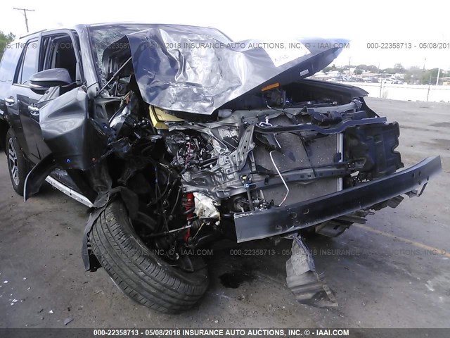 JTEBU5JR6G5345579 - 2016 TOYOTA 4RUNNER SR5 PREM/LTDL/TRAIL/TRD ნაცრისფერი ფოტო 6