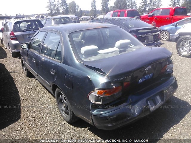 1Y1SK5487WZ428969 - 1998 CHEVROLET GEO PRIZM LSI GREEN photo 3