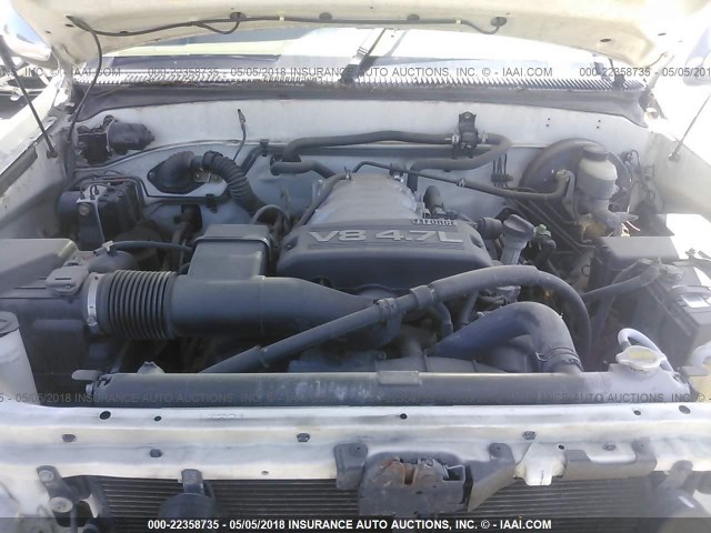 5TBRT34183S369461 - 2003 TOYOTA TUNDRA ACCESS CAB SR5 WHITE photo 10